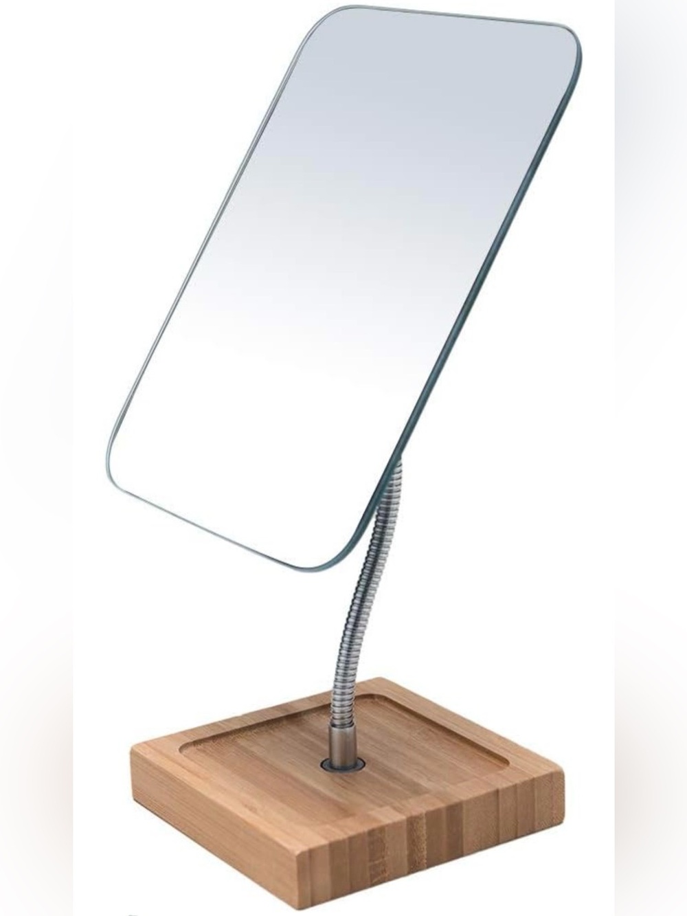 Folding Portable Table Desk Mirror w/ Stand, flexible gooseneck 360°Rotation NWT